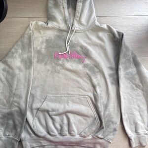 Keith Haring Grey Tie Dyed Graphic Hoodie Sweatshirt Size Small